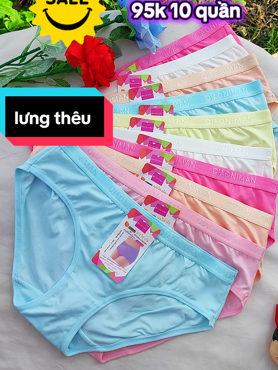 THUN COTTON THÁI LOẠI 1 HÀNG BIG SIZE LƯNG VỪA NHÉ. HÔM NAY GIÁ QUÁ RẺ 95K 10 QUẦN. MIỄN SÍP #quan #dolot #quanchipnu #quanbigsize #quancotton @Thu Thuỷ Shop 