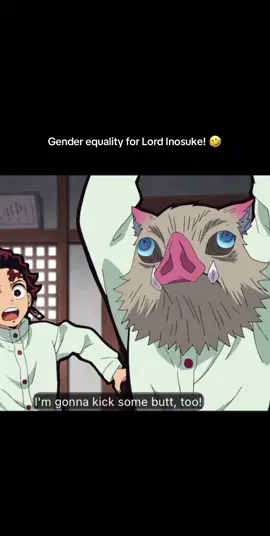 He’s legendary—end of discussion 🤣 #fyp #demonslayer #kimetsunoyaiba #inosuke #inosukehashibira 
