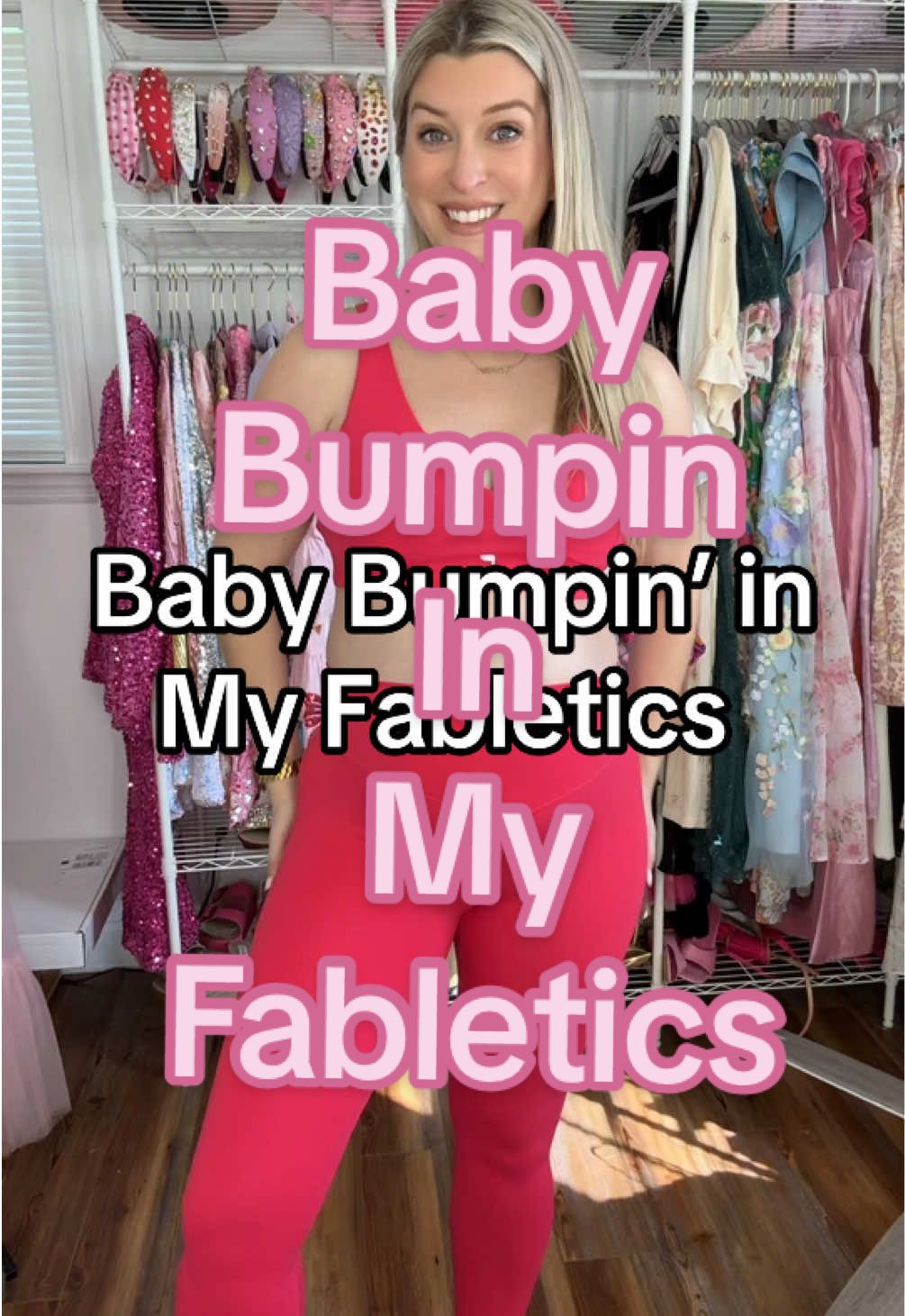Needless to say @Fabletics can handle anything at this point. Baby bumpin’ or not, I know I can always count of them to make me feel cute and stylish! Loving this watermelon color 🍉  #fabletics #fableticspartner #moveinmyfabletics #workoutclothes #stylinthebump 