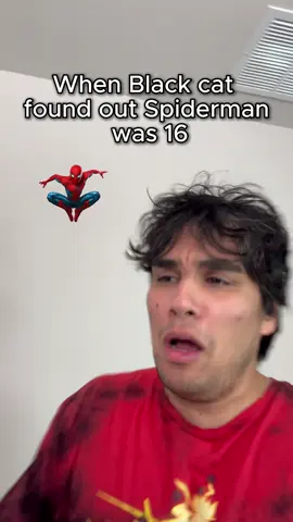 Black Cat Finds out Spiderman is 16 #spiderman #comic #marvel #fyp 