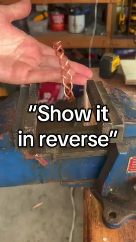 So cool in reverse! 💯 #wire #tools #DIY #money #scrap 