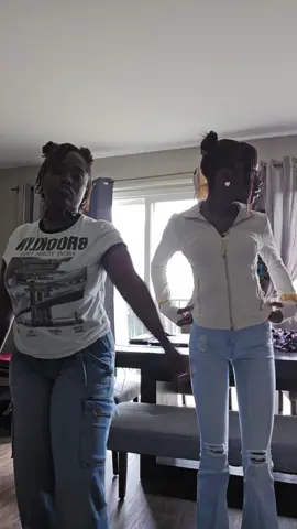 trying to vibe with my lil sis knowing I cant dance lol #sisters 