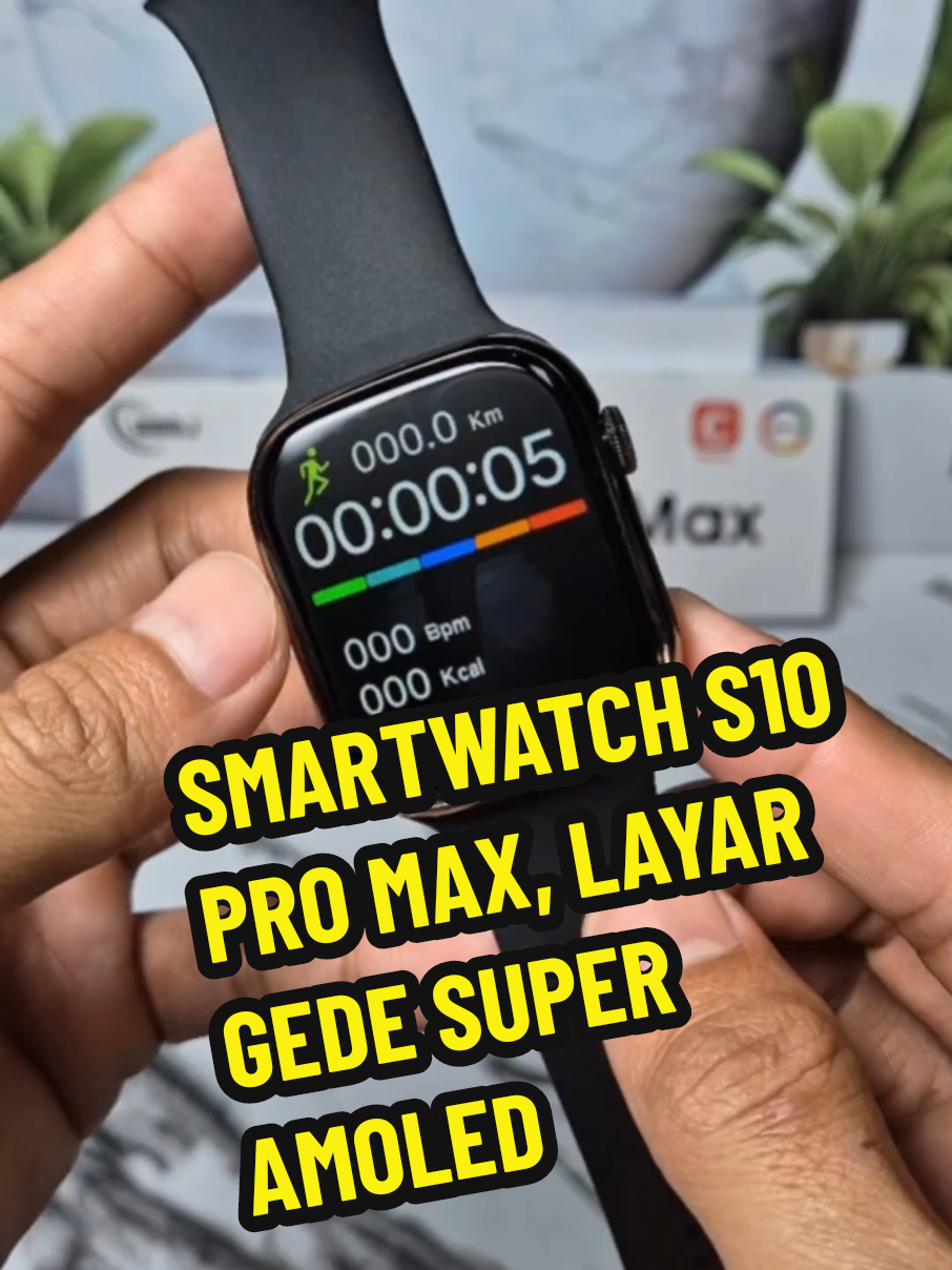 Smartwatch kece, fitur melimpah, desain premium. Daei olahraga sampai meeting, semuanya makin keren ditemenin S10 Pro Max #smartwatchs10promax #smartwatch #jamtanganpintar #jamtanganpintarterlaris #superamoled 