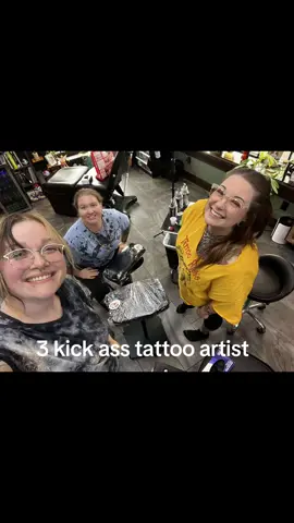 so we did thing today, to celebrate the new shop, we tattooed each other all at the same time so crazy. but thank you to these ladies, and thank you, Jason, for being our go-to carma guy. @TattoosByJasonEvans  shrimp tattoo design by @ace_arts30  tattoo by me @prismbaby920 @Ashley Kayser and @ace_arts30 @Neon Dragon 855 Blairs Ferry Rd Marion IA  #tattoo #tattoos #shrimp #kickass #neondragon 