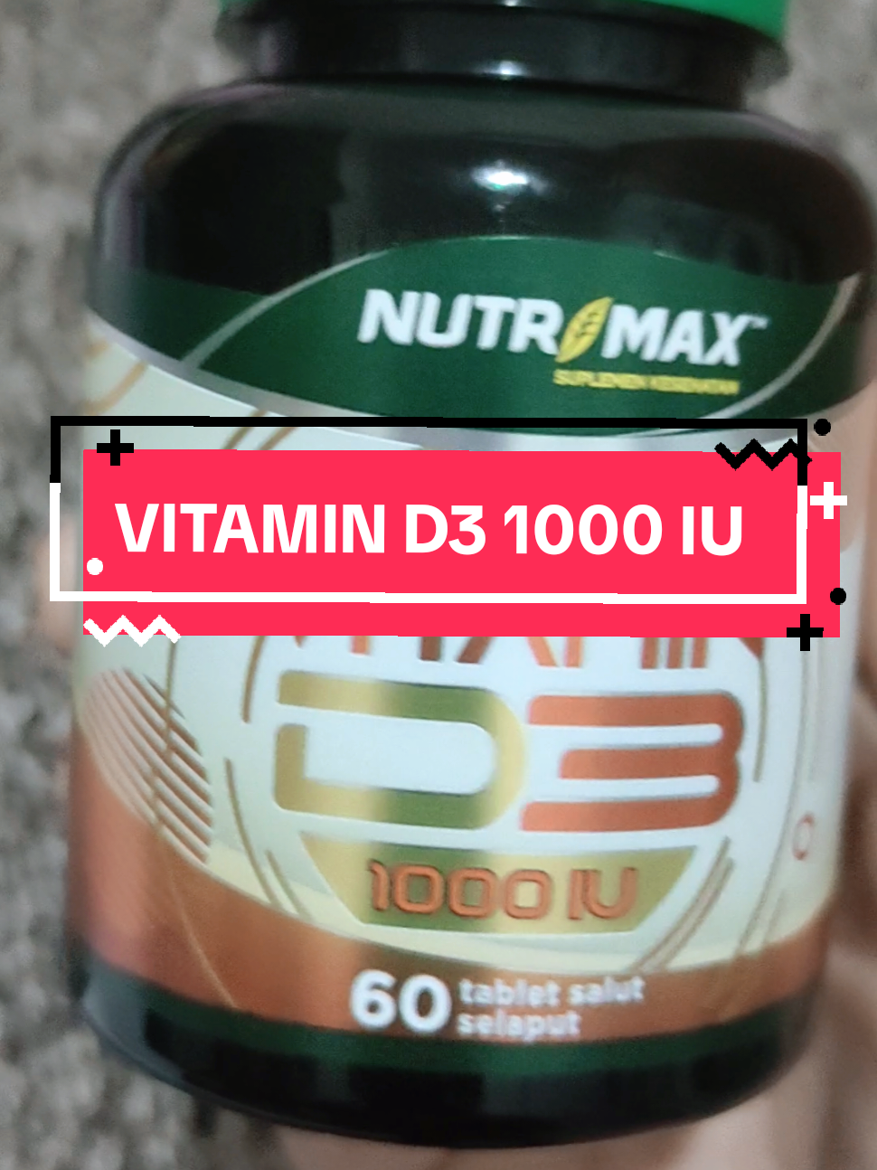 NUTRIMAX vitamin D3 Memenuhi kebutuhan vitamin D dengan cepat,Membantu penyerapan kalsium, Membantu menjaga kesehatan tulang dan gigi, Membantu meningkatkan sistem imun tubuh #beranda #vitamind3 #nutimax #fypage #fyppppppppppppppppppppppp 