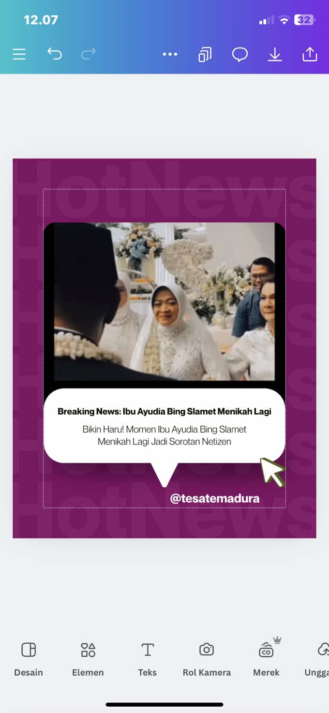 Ternyata benar… Ibu Ayudia Bing Slamet menikah lagi. Siap kenalan sama kakek barunya Sekala? 😲 #ayudiaditto #beritatiktok #fyp 