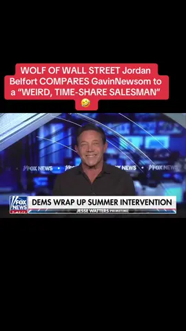 WOLF OF WALL STREET Jordan Belfort COMPARES @GavinNewsom to a “WEIRD, TIME-SHARE SALESMAN” 🤣