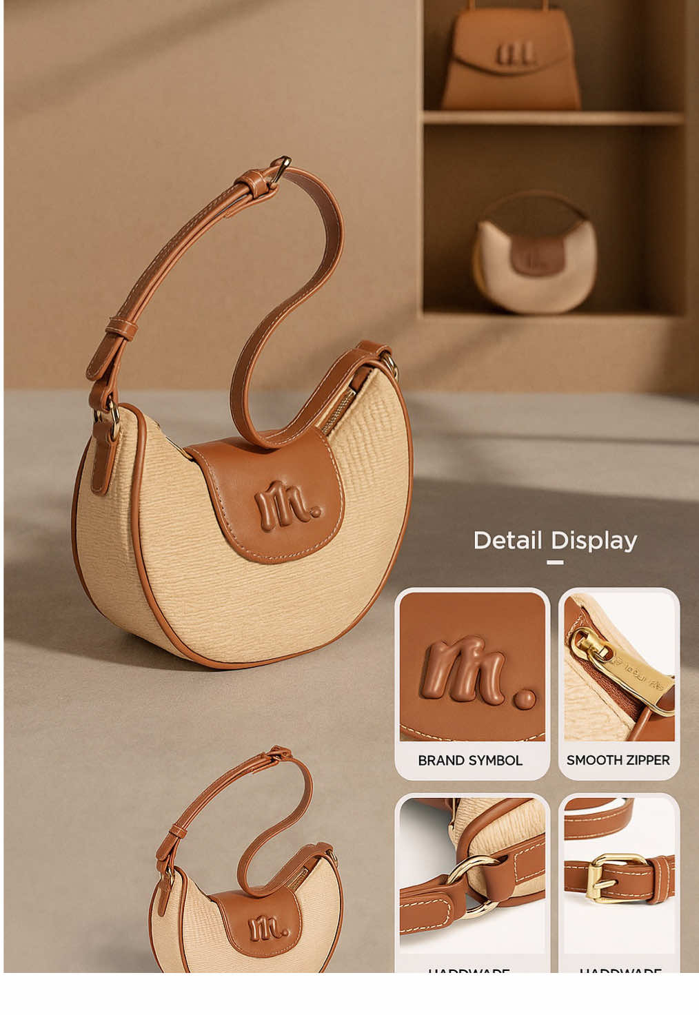 MOSSDOOM Shoulder Bag Charlene, Tas Bahu Wanita #bag #wanita #terlaris #premium #promo 
