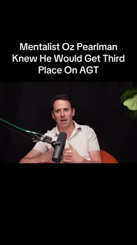 @Oz Pearlman used his #mentalism to figure out he came in 3rd place on #americasgottalent. #agt #mindreading 