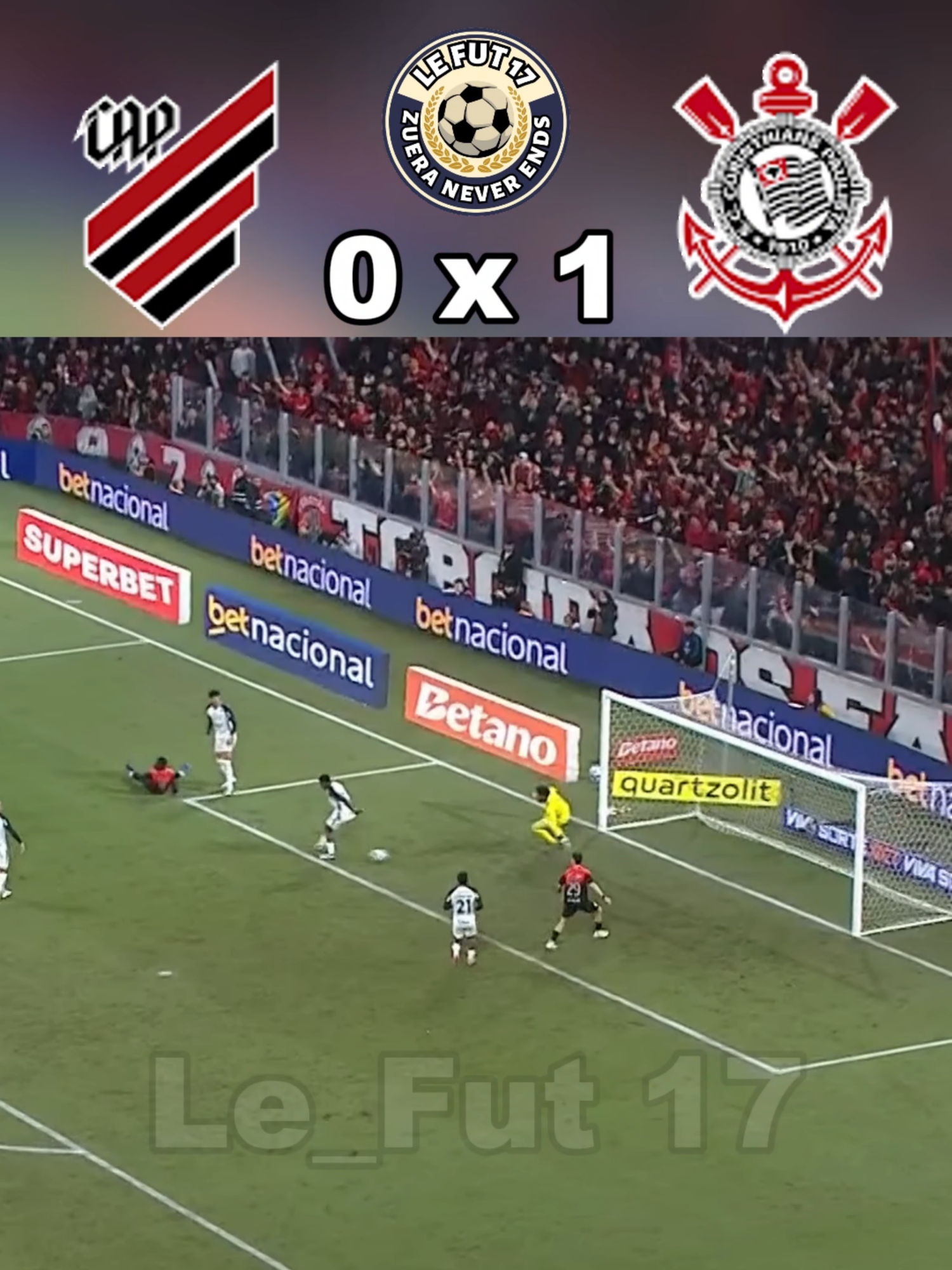 athletico pr x corinthians #futebol #futebolbrasileiro #athleticoparanaense #copadobrasil #corinthians #timao #gavioesdafiel #bandodelocos #engracado #edit #smzinho
