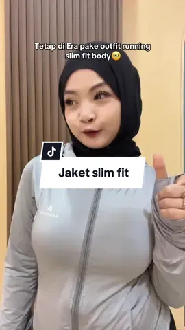 Nemu jaket yang bikin slim ke bodyy  #jaketrunning #GymTok #gym 