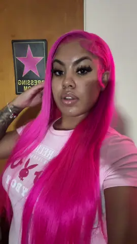 This wig so tea 😍#pinkhair #pinkwig #wiginstall #straightwig #613wig 