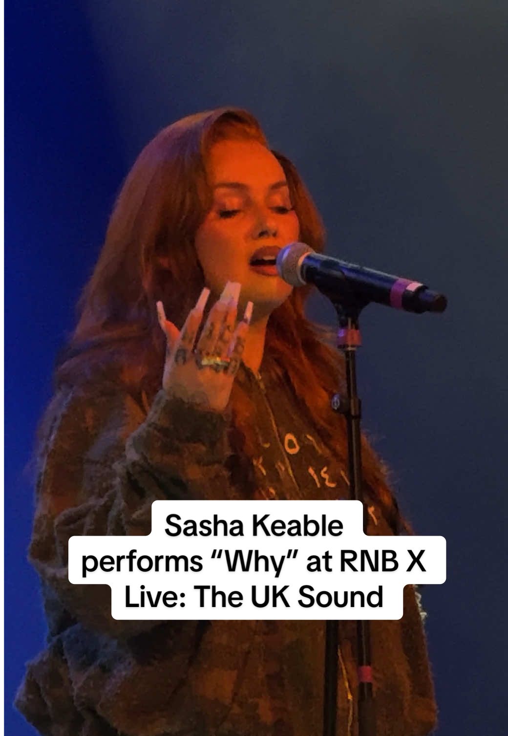 @Sasha Keable lit up the stage at RNB X Live: The UK Sound presented by Spotify with a stunning performance of her hit “Why.” 🎶✨ #SashaKeable #rnb #rnbvibes #livemusic 
