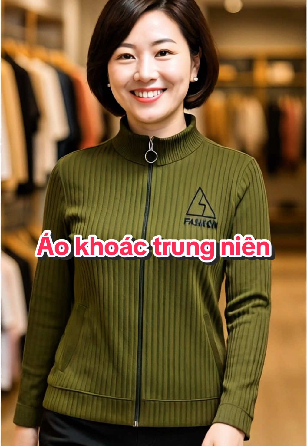Áo khoác trung niên #thoitrangtrungnien #aokhoacnu #aothudong #dotrungnien 