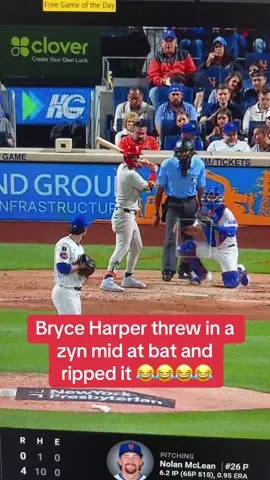 Bryce Harper. Move him up the swag list 😂😂