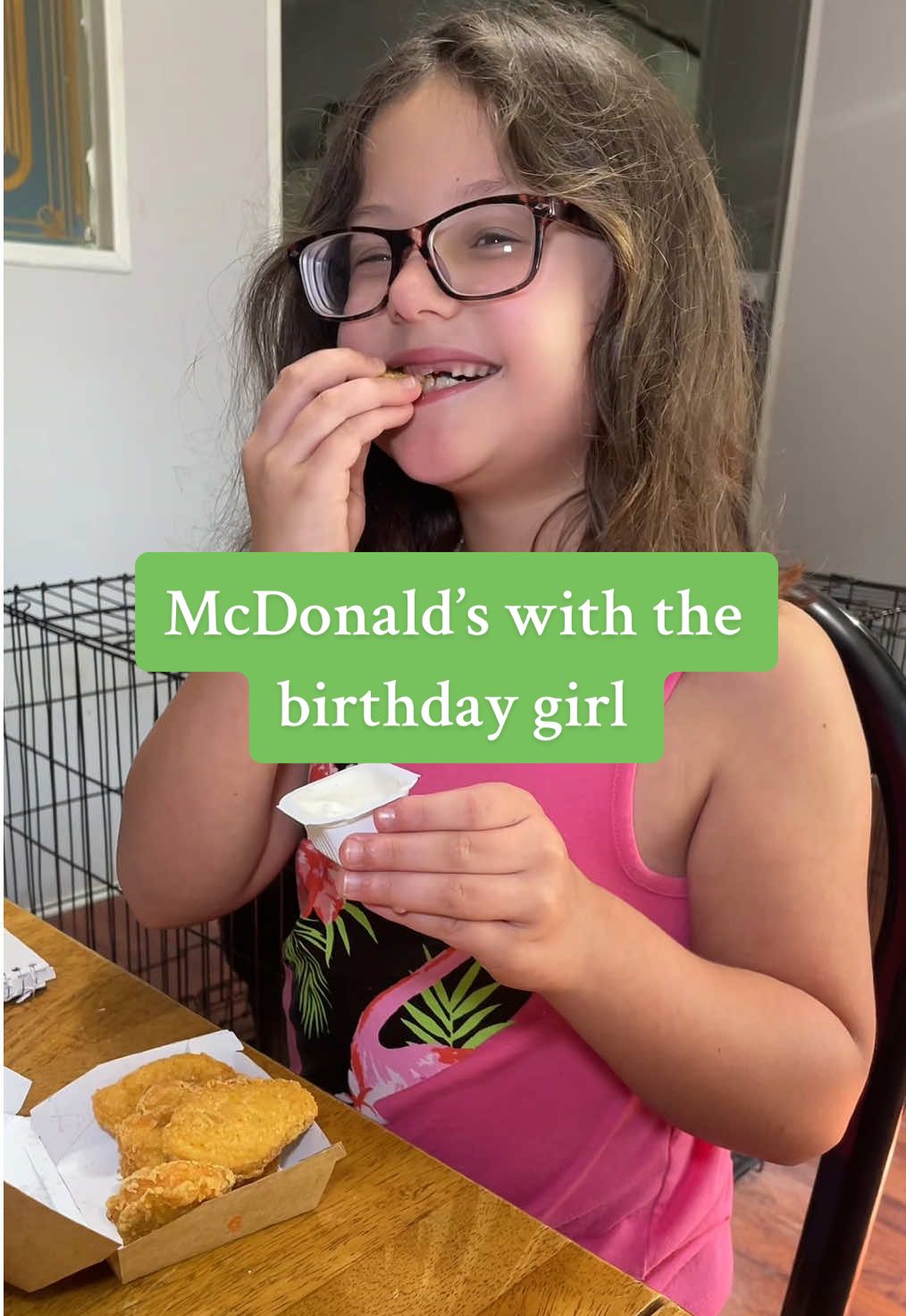 Birthday girl wanted McDonald’s so that’s what she got! #mcdonalds #bigmac #girlmom #birthdaygirl #mukbang 