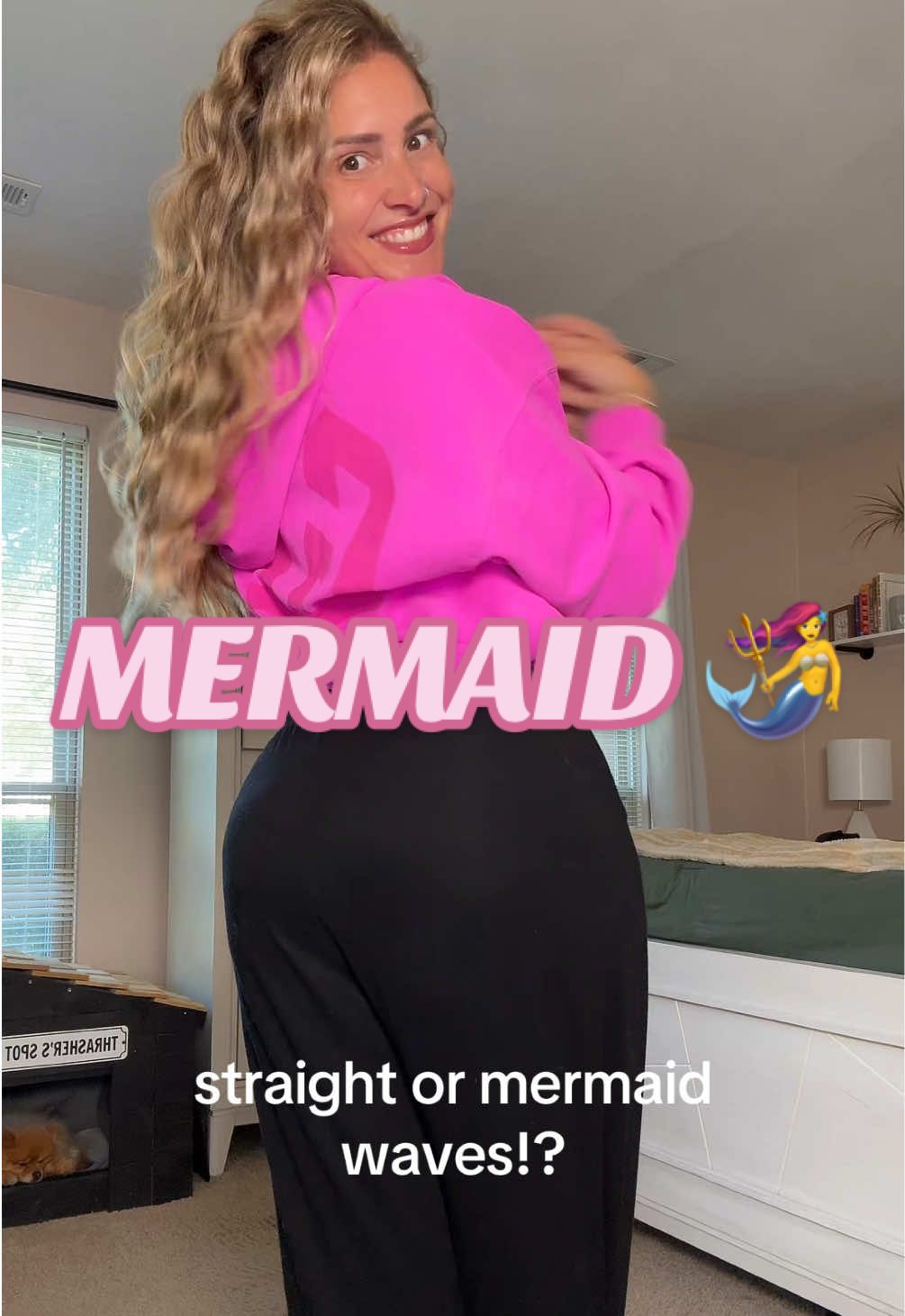 I VOTE MERMAID WAVES 🧜‍♀️ #mermaidwaves #transition #comfy #sweats #cozy 