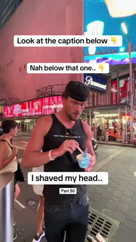 I shaved my head part 30 #fyp #bald #nyc #timesquare 