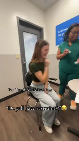 Watch till end trust it’s worth it😂#scaredofshots #fyp #blowthisup #flushot #likeit 