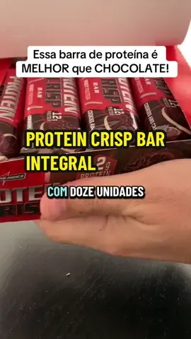 Você já experimentou a Barra de Proteína IntegralMédica Protein Crisp sabor Cookie? Essa é a escolha ideal para quem busca praticidade, energia e proteína de qualidade em um só produto. Com 12g de proteína por barra, ela ajuda na recuperação muscular, no ganho de massa magra e no suporte para quem treina pesado. O diferencial dessa barra é a textura crocante deliciosa e o sabor de cookie, que lembra um doce, mas com muito mais benefícios. Seja no pré-treino para dar energia, no pós-treino para ajudar na recuperação, ou até como um lanche rápido durante o dia, a Protein Crisp IntegralMédica é uma opção saudável que se encaixa em qualquer rotina. Por que escolher a Barra de Proteína IntegralMédica Cookie? 	•	12g de proteína de alta qualidade por unidade 	•	Sabor incrível de cookie, sem exagerar nas calorias 	•	Textura crocante que dá vontade de comer todos os dias 	•	Ótima opção para substituir doces comuns 	•	Ideal para treinos, dieta e vida saudável Se você procura uma barra de proteína que seja prática, nutritiva e saborosa, a Protein Crisp IntegralMédica Cookie é a resposta. Confira agora no TikTok Shop e aproveite essa oportunidade para manter seus resultados sem abrir mão do sabor. #integralmedica #proteina #wheyprotein #barradeproteina 