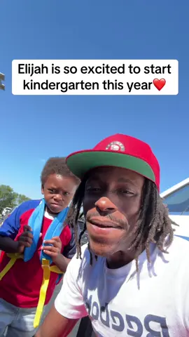 Elijah is so excited for kindergarten ❤️ #Kindergarten #FatherandSon #Fatherslove #WEAREHUMAN #fyp
