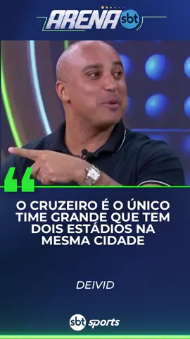 Deivid tira onda com o Atlético-MG e diz no #ArenaSBT que o Cruzeiro tem dois estádios em BH 🤣🏟️ #tiktokesportes #cruzeiro #atletico