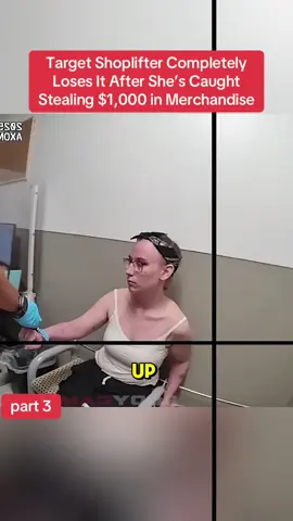 Target Shoplifter Completely Loses It After She’s Caught Stealing $1,000 in Merchandise #cops #police #policeofficer #viral #foryou