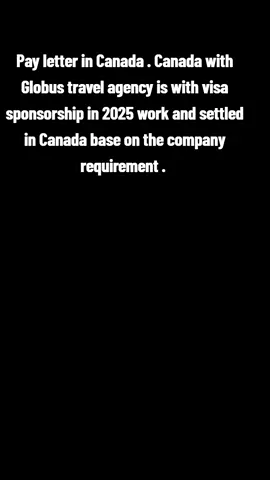 We help anyone who wants to travel to Canada with free visa, Flight tickets with accommodation. We also have agents in Ghana who are to help you get a job in Canada. The Company helps you achieve your dreams and you only use one year to pay back everything the company spend on your documentation. The contract is a five years VISA contract.#ukghanatiktok🇬🇭🇬🇭🇬🇭 #ghanatiktok🇬🇭 #ghanatiktoke 