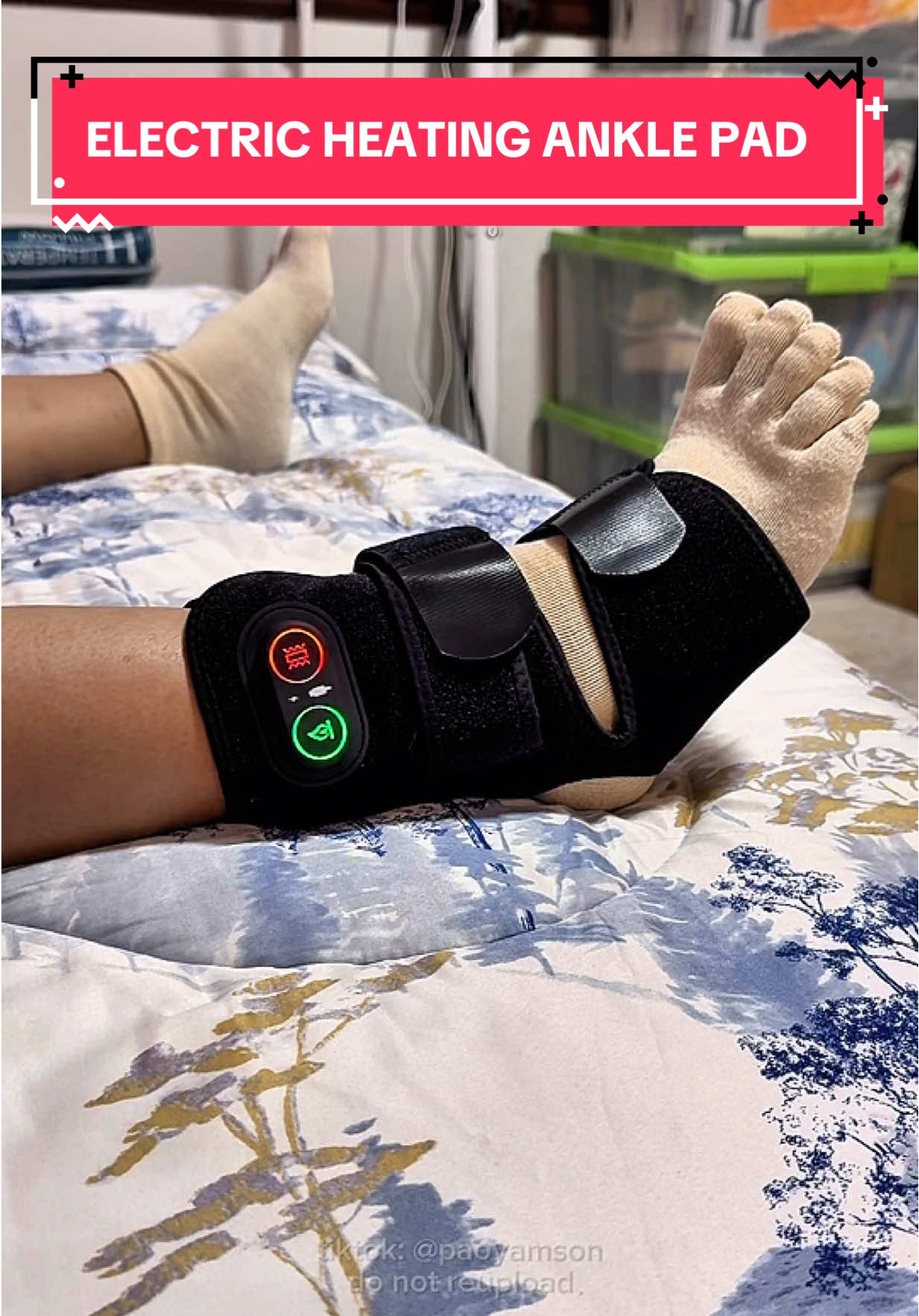 Say goodbye na sa ankle discomfort.  May hot compress at massage kana. #ankleheatingpad #anklepainrelief #anklepain #physicaltherapy #heatingpad 