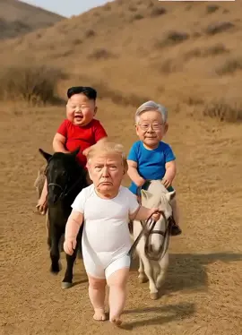 The daily lives of Trump, Kim Jong-un, and Lee Jae-myung😃#trump #이재민 #김정은 #funny 