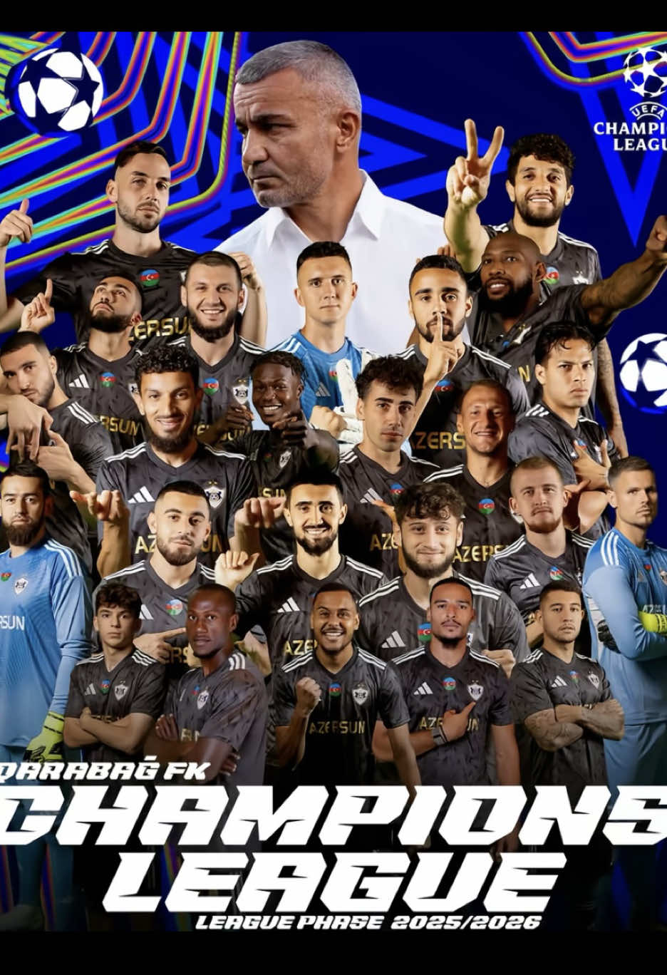 Qarabağ yenidən cempionlar ligasında💙🤍 #qarabag #qarabağ #qarabağfk #championsleague #CapCut 