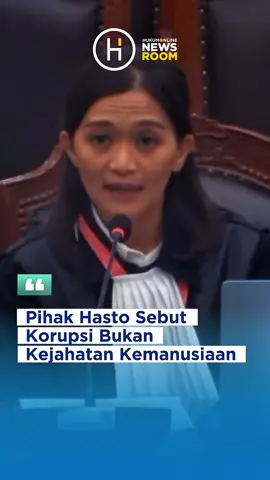 Sekretaris Jenderal PDI Perjuangan, Hasto Kristiyanto, melalui kuasa hukumnya, mengajukan uji materi terhadap Pasal 21 Undang-Undang Nomor 31 Tahun 1999 tentang Pemberantasan Tindak Pidana Korupsi (UU Tipikor) ke Mahkamah Konstitusi (MK).  Kuasa hukum Hasto, Annisa Ismail, menyampaikan tambahan alasan permohonan yang menyebut bahwa korupsi bukanlah kejahatan kemanusiaan.  “Ada penambahan satu alasan yang kami tambahkan di akhir alasan permohonan yakni bahwa korupsi bukan kejahatan kemanusiaan,” ujar Annisa, dalam sidang pemeriksaan lanjutan dengan agenda perbaikan permohonan pada Selasa (26/8/2025) di Ruang Sidang Pleno MK, Jakarta. Annisa menjelaskan korupsi bukan sesuatu yang baru, korupsi merupakan fenomena global. Pemohon memandang korupsi bukan kejahatan luar biasa, apalagi dikatakan sebagai bentuk pelanggaran hak asasi manusia sebagaimana banyak dikampanyekan oleh pihak tertentu tanpa memahami secara baik makna dan keberadaannya, selain untuk kepentingan jangka pendek. Annisa menyebutkan di negara-negara seperti di Belanda, pengaturan suap-menyuap sebagai tindak pidana korupsi diatur dalam Kitab Undang-undang Hukum Pidana Belanda seperti yang juga terjadi di Perancis dan Jerman. Demikian secara ringkas korupsi dapat dikatakan sebagai penyalahgunaan jabatan publik untuk keuntungan pribadi dengan cara meminta, menerima, atau memeras. Pemohon berpendapat ancaman hukuman Pasal 21 UU Tipikor yang disangkakan kepadanya melebihi ancaman perkara pokok tertentu lainnya dalam UU Tipikor bukan hanya tidak proporsional, tetapi justru menimbulkan ketidakadilan baru. “Pasal 21 ini melanggar Pasal 28D ayat (1), Pasal 57 juga ditambahkan untuk menjelaskan betapa pentingnya pembatasan pada Pasal 21 dengan menambahkan unsur secara melawan hukum agar Pasal 21 ini memenuhi kriteria lex stricta, lex scripta, dan juga lex certa,” jelas Annisa. Oleh karena itu, Hasto meminta MK menyatakan pasal tersebut bertentangan dengan UUD 1945 dan tidak memiliki kekuatan hukum mengikat, atau setidaknya memberikan tafsir konstitusional yang membatasi penerapannya. #hastokristiyanto #hukum #mahkamahkonstitusi #korupsi #advokat 