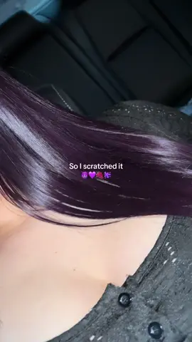 Been wanting to do it for years and I finally did 🙂‍↕️ kinda wanted it more vibrant but I didn’t wanna bleach  #purplehair #purple #hairdye #hairdyetransformation #hair 
