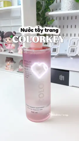 Nước tẩy trang Colorkey mới ra mắt, nên zá hạt dẻ lắm. Sắm lẹ nha kẻo hết. #colorkey #nuoctaytrang #taytrangcolorkey #skincare #thihanhreview 
