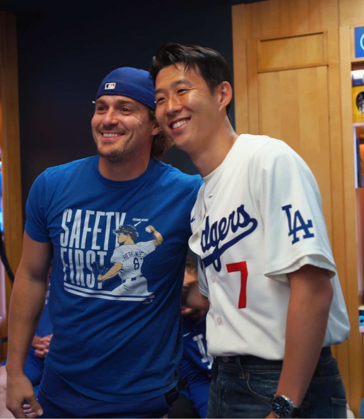 Kike 🤝 Son  #LAFC #Dodgers #SonHeungMin #KikeHernandez  #Football 