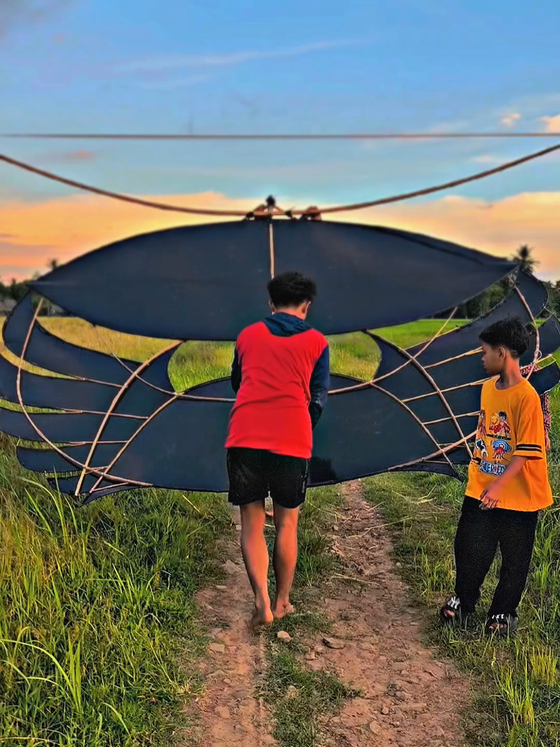 ramraman empet 4 meter spek dompleng #bigsize #ramramanempet #layanganviral #layanganbesar #layangan 