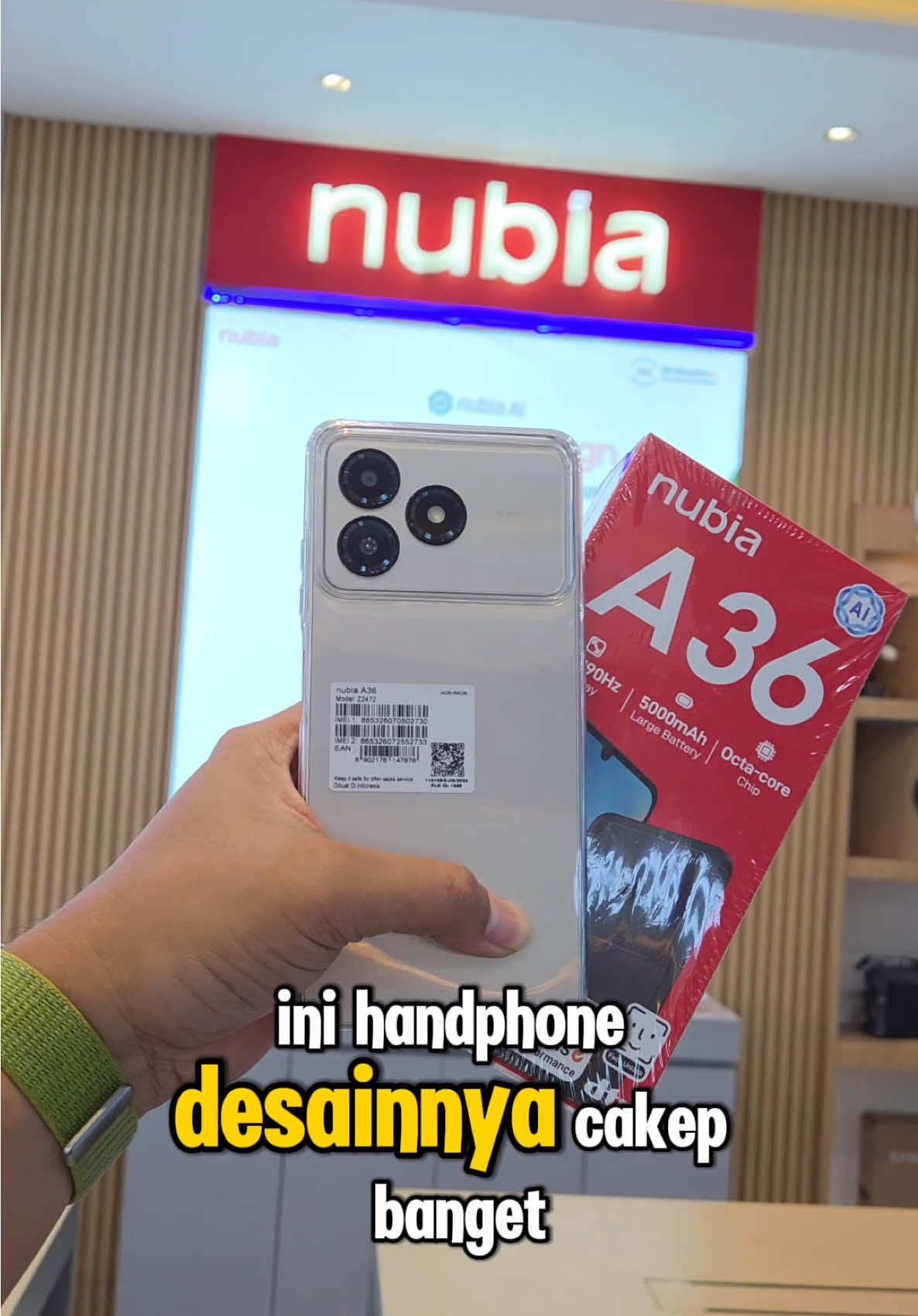 Demi apa desain cakep , penyimpanan 64 GB , Layar full dan bebas Lag harga segitu 😭😭🙏🏾 #nubiaa36 #promogajian 