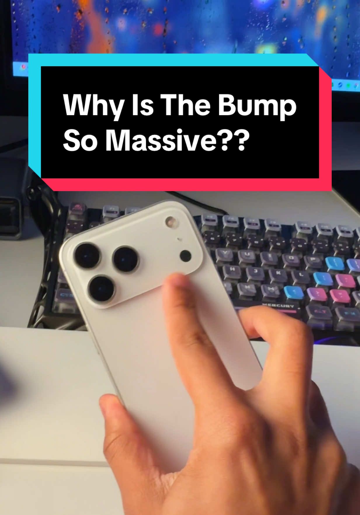 Why is the IPhone 17 Pro’s camera bump massive??? #carterpcs #tech #techtok #iphone17 