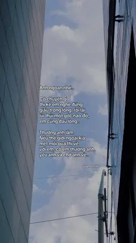 “Anh ngoan nhé..” #tinhyeu #suyymottchut #fyp #viral 