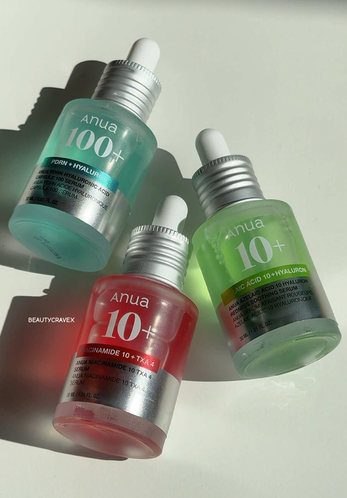 which @anua_global is for u? 🤔💞 🎀 Niacinamide 10 + TXA  this is ideal for those dealing with stubborn dark spots & pigmentation.  Formulated with 10% niacinamide and 4% tranexamic acid, this serum works wonders for skin brightening  🌿 Azeliac Acid  works instantly to relief red, irritated skin while also providing long-lasting hydration. Includes aloe + 7 types of cica to soothe and calm 💦 PDRN Hyaluronic Acid hydrating serum infused with PDRN, hyaluronic acid and collagen to maintain moisture while giving a “glass” skin glow. Super light weight texture that absorbs insantly into the skin  #anua #glowyskin #kbeauty #koreanskincare #skincare 
