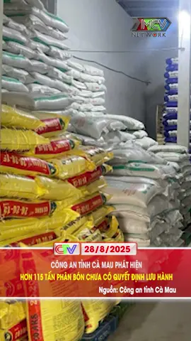 CÔNG AN TỈNH CÀ MAU PHÁT HIỆN HƠN 115 TẤN PHÂN BÓN CHƯA CÓ QUYẾT ĐỊNH LƯU HÀNH #dthcamau #truyenhinhcamau #mcv #news #tiktoknews #socialnews #xuhuon