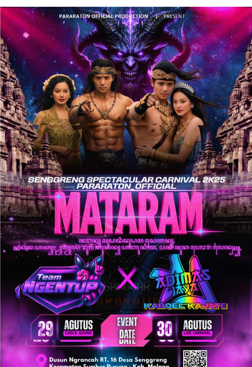 😎 #karnavalsenggreng #kostumkarnaval #kostumkerajaan #kostumbali #pararaton_official @dylll @Adimas Jaya Audio @Dewi Bakery @UD Tanimulyo