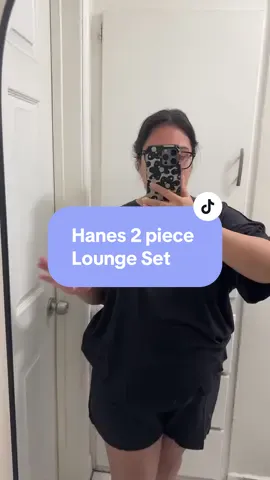 This Hanes 2 piece set is so comfortable I will be adding more colors to my cart. 🛒 #hanes #hanesloungeset #loungeset #pjset #tiktokshoplabordaysale 