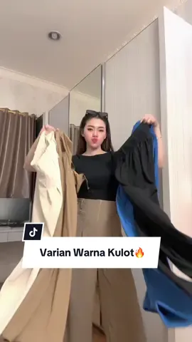 Varian Warna Kulot🔥 #promomakangajian #fashion #fashiontiktok #rekomendasi #outfit #outfitinspiration #outfitinspo #outfitinspiration #rekomendasioutfit #newproduct #bestseller 