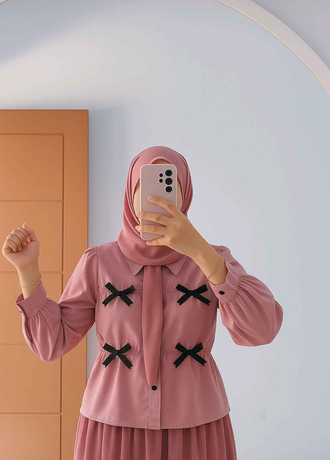 atasan wanita kemeja pita 🎀  #atasanwanita #kemejawanita #blouse 