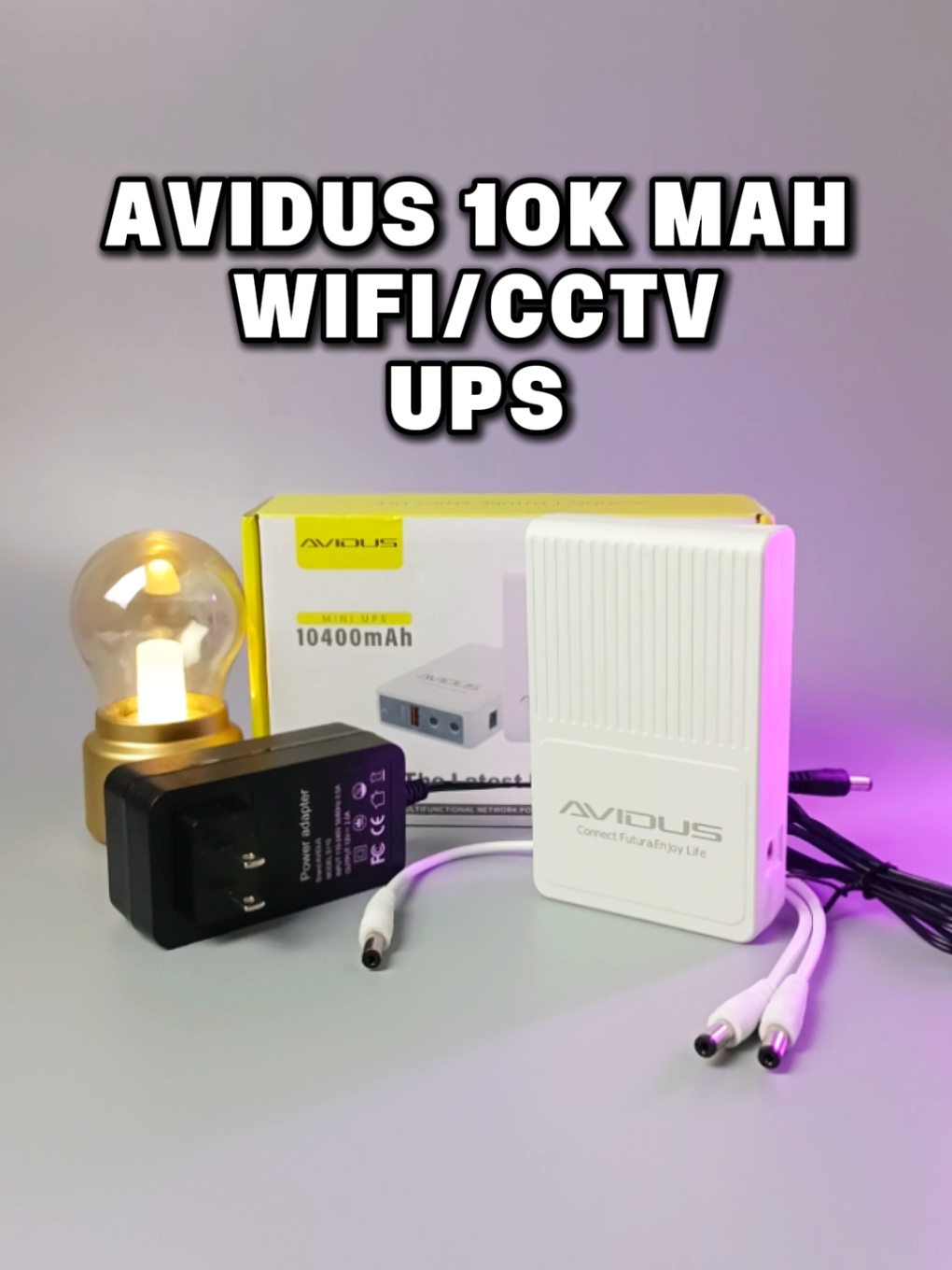 Avidus S110 Upgraded 10k mah UPS for Wifi and Cctv Camera #ups #avidus #uninterruptiblepowersupply #powersupply #10kmahUPS #WIFIUPS 