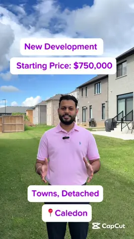 ✨New Development in Caledon ➡️Starting Price: $750,000 ➡️Double/Single Garage Townhouse  ➡️38ft & 60ft Detached ➡️Close to HWY 410 ➡️Upto $20,000 decor credit ➡️5% GST rebate for FTHB Call for details Harsimran Harika(Realtor) Save Max Real Estate  Mobile-📞437-995-2920 Office- ☎️905-459-7900(Ask for  Harsimran Harika 🙋‍♂️) #realestate #buyer #preconstruction #brampton #caledon 