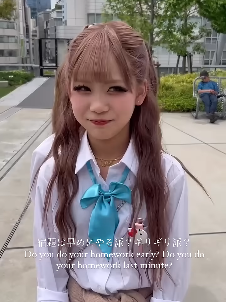 宿題は早めギリギリ？✏️Do you do your homework early Do you do your homework last minute#KOGYARU #GYARU