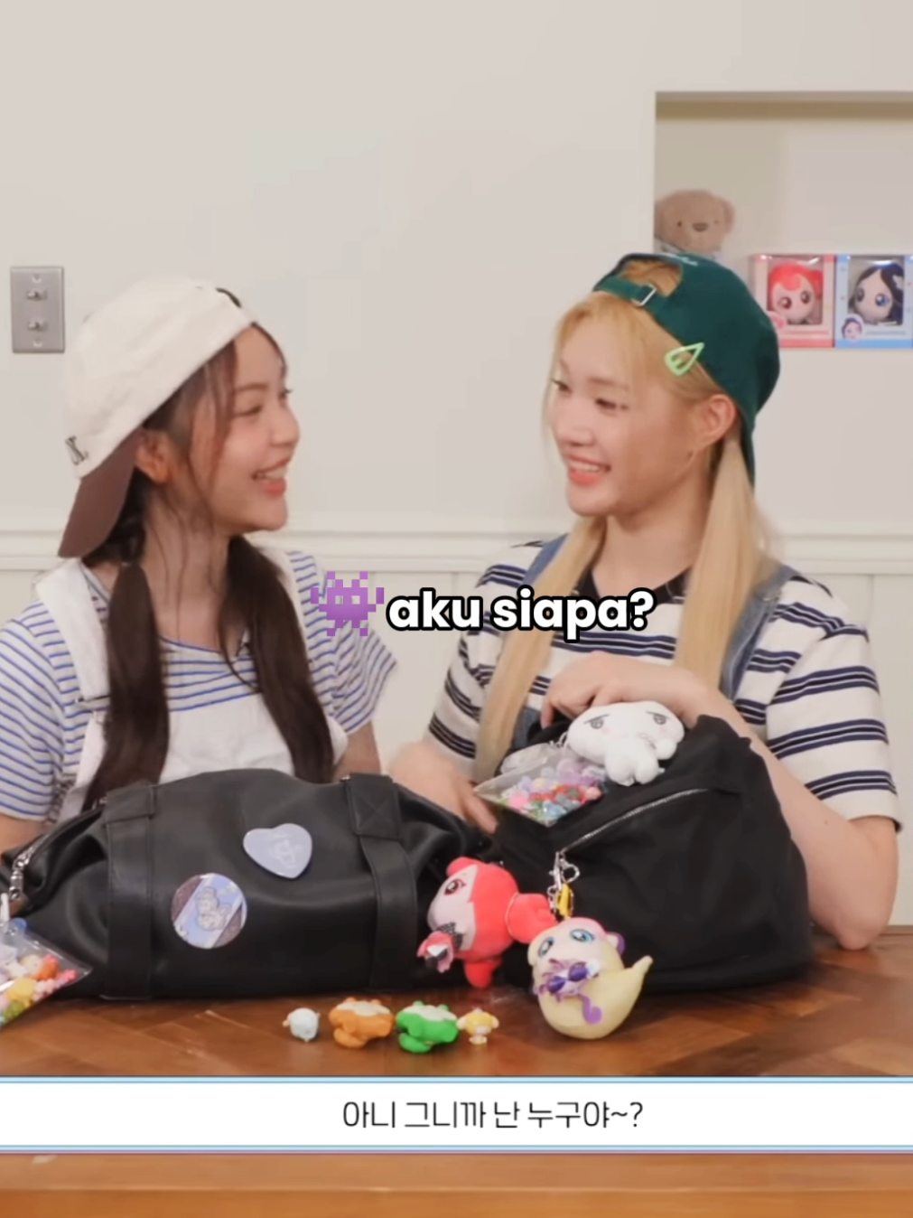 lucu banget lihat duo ini apalagi pas carmen tidak mau sebut nama juun #CARMEN #JUUN #hearts2hearts #H2H #kalgukjju 