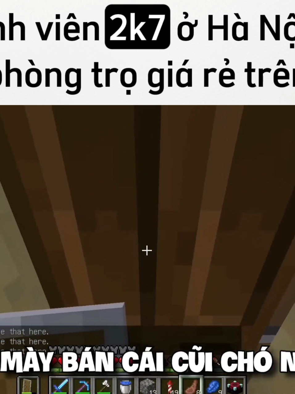 đến hẹn lại lên. Tớ có một sivi dis cook ở phần bio nhé #phongtrosinhvien #Minecraft #duong404 #meme #doroi14meme_v2 #sontungmtp 